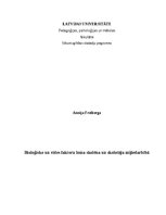 Essays 'Bioloģisko un vides faktoru loma skolēna un skolotāja mijiedarbībā', 1.