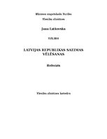 Research Papers 'Latvijas Republikas Saeimas vēlēšanas', 1.