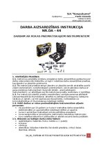 Samples 'Darba aizsardzības instrukcija darbam ar rokas pneimatiskajiem instrumentiem', 1.