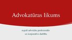 Presentations 'Advokatūra', 23.