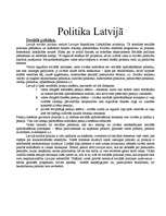 Summaries, Notes 'Politika Latvijā', 1.