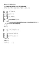 Samples 'Gausa metode un determinanti', 2.