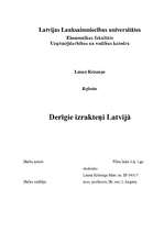 Research Papers 'Derīgie izrakteņi Latvijā', 1.