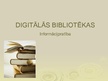 Presentations 'Digitālās bibliotēkas un datu bāzes', 1.