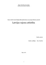 Summaries, Notes 'Latvijas rajonu attīstība (regionālā plānošana)', 1.