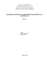 Research Papers 'Neverbālās komunikācijas izpausme datorpastiprinātajā komunikācijā', 1.