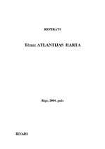 Research Papers 'Atlantijas harta', 1.
