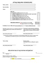 Samples 'Atvaļinājuma iesnieguma veidlapa', 1.