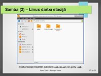 Presentations 'Linux OS izmantošana neliela mājas datortīkla izveidošanā', 17.