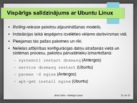 Presentations 'Linux OS izmantošana neliela mājas datortīkla izveidošanā', 21.