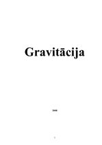 Research Papers 'Gravitācija', 1.