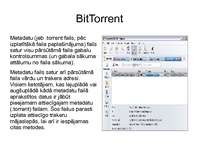 Presentations 'BitTorrent protokols', 4.