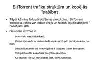 Presentations 'BitTorrent protokols', 6.