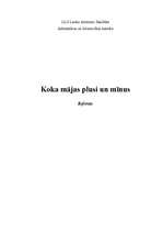 Research Papers 'Koka mājas plusi un mīnusi', 1.