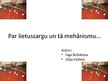 Presentations 'Lietussargs', 1.