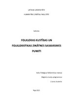Research Papers 'Folkloras kustība Latvijā', 1.