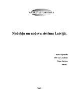 Summaries, Notes 'Nodokļu un nodevu sistēma Latvijā', 1.