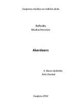 Research Papers 'Akordeons', 1.