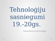 Presentations 'Tehnoloģiju sasniegumi 19.-20.gadsimtā', 1.