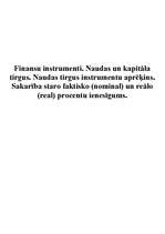 Summaries, Notes 'Finanšu instrumenti', 1.