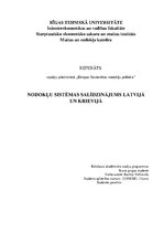 Research Papers 'Nodokļu sistēmas salīdzinājums Latvijā un Krievijā', 1.