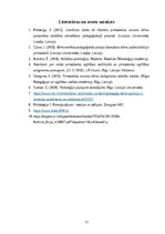 Practice Reports 'Pirmsskolas izglītības prakse', 17.