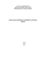 Research Papers 'Inflācijas iemesli un efekti Latvijas tirgū', 1.