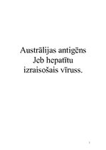 Research Papers 'Austrālijas antigēns', 1.