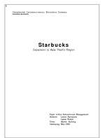 Research Papers 'Starbucks: Expansion to Asia-Pacific Region', 1.