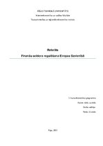 Research Papers 'Finanšu sektora regulēšana Eiropas Savienībā', 1.