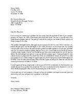 Samples 'Business Complaint and Response Letter', 3.