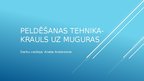 Presentations 'Peldēšanas tehnika-krauls uz muguras', 1.