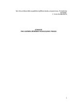 Practice Reports 'Atskaite par agrīnās bērnības pedagoģisko praksi', 1.