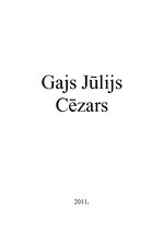 Research Papers 'Gajs Jūlijs Cēzars', 1.