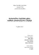 Research Papers 'Automašīnu izplūdes gāzu radītais piesārņojums Liepājā', 1.
