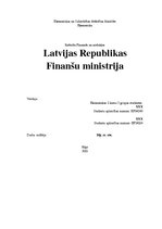 Research Papers 'Finanšu ministrija', 1.
