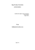 Essays 'Judikatūra kā tiesību avots', 1.