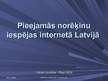 Presentations 'Pieejamās norēķinu iespējas internetā Latvijā ', 1.