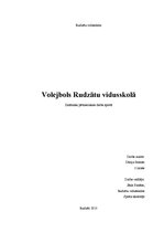 Research Papers 'Volejbols Rudzātu vidusskolā', 1.