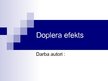 Presentations 'Doplera efekts', 1.