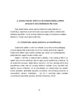 Term Papers 'Didaktisko spēļu izmantošanas iespējas dabaszinību satura apguvē 1.klasē', 21.