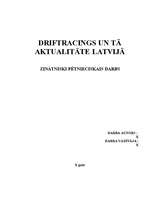 Research Papers '"Drift racing" un tā aktualitātes Latvijā', 1.