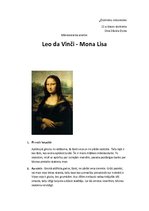 Summaries, Notes 'Leonardo da Vinči mākslas darba "Mona Lisa" analīze', 1.
