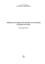 Research Papers 'Inflācijas konverģence Ekonomikas un monetārajā savienībā un Latvijā', 6.