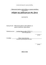 Research Papers 'Pārvaldīšanas plāns', 1.
