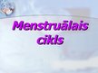 Presentations 'Menstruālais cikls', 1.