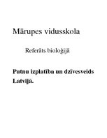 Essays 'Putnu izplatība un dzīvesveids Latvijā', 1.