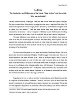 Essays 'The Similarities and Differences of the Movie "King Arthur" and the Article "Who', 1.