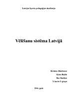 Research Papers 'Vēlēšanu sistēma Latvijā', 1.