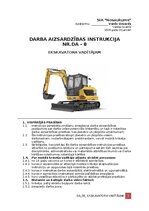 Samples 'Darba aizsardzības instrukcija ekskavatora vadītājam', 1.